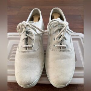Keds Women’s Nubuck Oxford Shoes – Size 7M “Ice” True Wash Leather, With Box